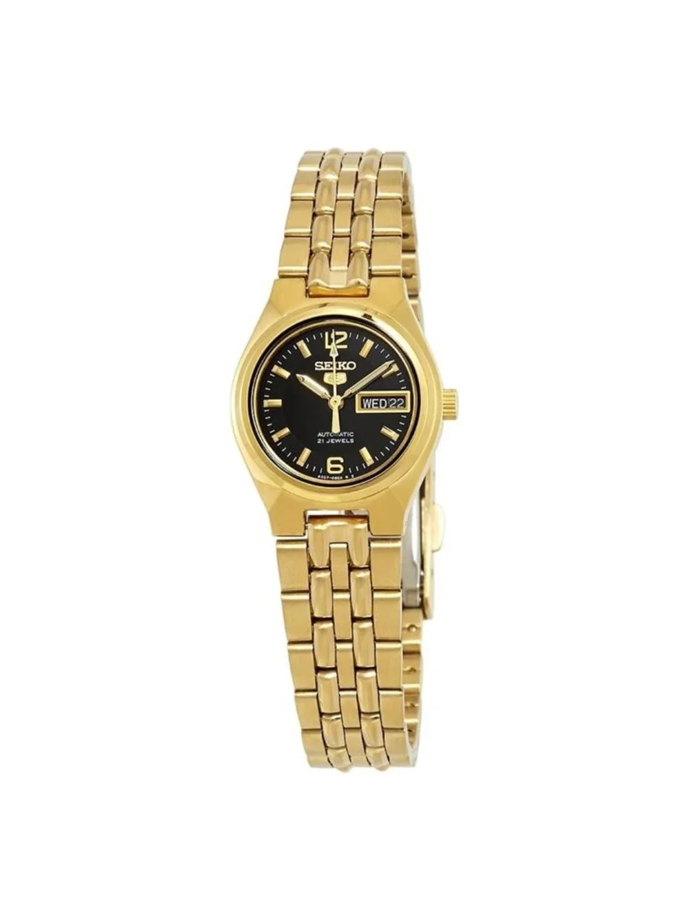 NWT Seiko Series 5 Automatic Black Dial Ladies Watch